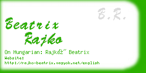 beatrix rajko business card